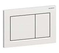 Geberit Plaque de commande Omega30 - pour rinçage 2 volumes, chromé mat/brillant - 115.080.JQ.1