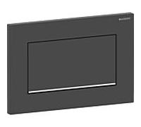 Geberit Plaque d'actionnement Sigma10 Square 115893141 laquée noir mat, chromée haute brillance