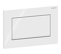 Geberit 115.893.KJ.1 pièce de remplacement de chasse d’eau Plaque de rinçage Blanc, Chrome