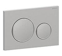 Geberit Plaque d'actionnement Sigma 20 – ronde, vissable, acier inoxydable brossé/poli