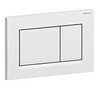 Geberit Plaque de fixation Sigma30 – Rinçage 2 quantités – Chromé mat, revêtement easy-to-clean