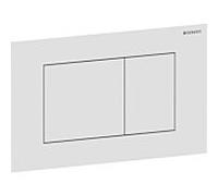 Geberit Plaque de déclenchement Sigma40 Square 115629JT1 blanc mat, nettoyage facile, double chasse