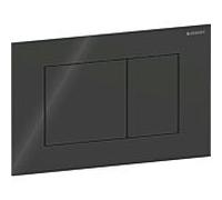Geberit Plaque d'actionnement Sigma 40 Square 115629SJ1 pour double chasse – Noire