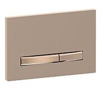 Geberit Plaque d'actionnement Sigma 50 Square 115670QB2 Or rose brossé Double chasse