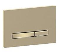 Geberit Plaque de déclenchement Sigma 50 Square 115672QF2 – laiton brossé, double chasse
