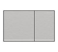 Geberit Sigma 60 Square Plaque d'actionnement 115640GH1 chromé brossé, actionnement encastré