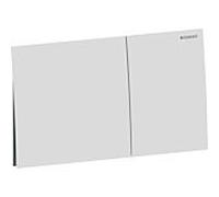 Geberit Plaque de déclenchement Sigma70 pour rinçage 2 quantités inox laqué blanc mat 115622JT1