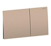Plaque de déclenchement Geberit Sigma 70 Square 115622QB1 pour double chasse, or rose
