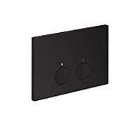 Plaque de déclenchement Hansgrohe AXOR FlushPlate 42531670 pour double chasse d'eau, en métal, noir mat