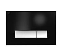 Plaque de déclenchement MEPAorbit noir mat, 2 chasses, pour réservoir encastré