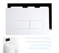 Plaque de déclenchement pour chasse d'eau à 2 débits - Pièce de rechange pour Geberit Sigma0120, 30, 50, UP300, UP320 (blanc)