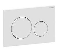 Geberit Plaque de fixation Sigma20 rinçage à 2 quantités laqué blanc mat revêtement easy-to-clean