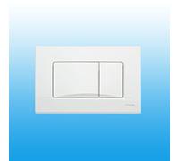 Plaque de déclenchement Schwab Dots Duo pour up189 et up198 2 débits Blanc