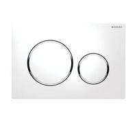 Plaque de déclenchement SIGMA 20 - Blanc et chromé