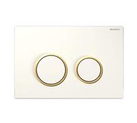 Geberit Sigma20 Plaque de commande couleurs blanc or blanc 115.882.kk.1