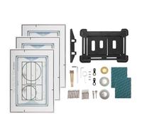 Plaque de déclenchement WC affleurante compatible avec la série Geberit Sigma, plaque de déclenchement avec fixation magnétique, plaque de commande WC, kit complet, installation cachée