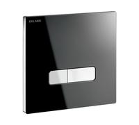 Plaque De Declenchement WC Delabie TEMPOFLUX 3 temporisée à déclenchement souple, AB, encastrable, Kit 2/2 170x170mm Noir 763030