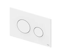TECE Plaque de commande pour WC TECEloop, plastique, pour technique à deux quantités, 9240920, Couleur: Blanc