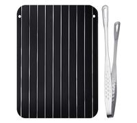 Plaque de Décongélation Rapide pour Aliments Surgelés - Plateau avec Pince à Barbecue et Planche à Découper pour Poissons et Autres