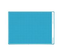 Plaque de découpe auto-cicatrisante de 3 mm d'épaisseur avec grille et règles imprimées, idéale comme protecteur ou base de découpe par Office. Turquoise A4