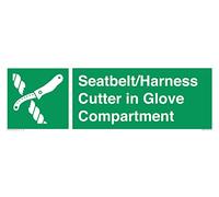 Plaque de découpe pour ceinture de sécurité et harnais dans le compartiment à gants - 450 x 150 mm - L41