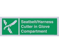 Plaque de découpe pour ceinture de sécurité et harnais dans le compartiment à gants - 450 x 150 mm - L41