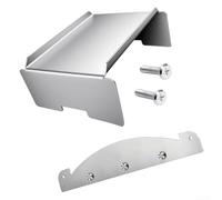 Plaque de déflecteur de chaleur pour grilles Traeger - Diffuseur de chaleur en acier inoxydable empêchant les flambées même la cuisson du barbecue Pièce de rechange Finition argentée