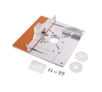 Plaque de Défonceuse pour Menuiserie Plaque Table Insert Guide Support Plateau Aluminium Surface Lisse Repères de Mesure Convient aux Charpentiers Bancs de Travail, style to 3