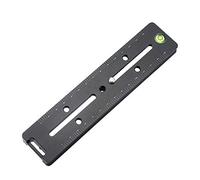 Plaque de dégagement rapide avec double rail de précision Arca Dovetails, niveau à bulle et échelle décimale de précision, double rail macro 180 mm