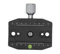 Plaque de Dégagement Rapide pour Trépied D'appareil Photo, Plaque de Serrage Rapide en Alliage D'aluminium, Ensemble D'adaptateurs de Serrage QR avec Jauge de Niveau à Bulle