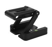 Plaque de Dégagement Rapide, Support de Caméra à Tête Inclinable en Forme de Z Pliable en Aluminium, Plaque de Dégagement Rapide à Rotation à 360 ° avec Vis de 1/4 Pouce pour