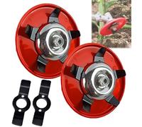 Plaque de désherbage, disques de désherbage pour désherbeur, disque de désherbeur agricole, accessoires de désherbage, disques de désherbage universels améliorés 2025 4 pièces pour débroussailleuse