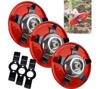 Plaque de désherbage, disques de désherbage pour désherbeur, disque de désherbeur agricole, accessoires de désherbage, disques de désherbage universels améliorés 2025 4 pièces pour débroussailleuse