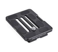 Sirui TY-70X Plaque à dégagement rapide (aluminium, filetage 1/4, convient pour Sirui et Arca-Swiss) noir