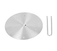 Plaque de diffusion de chaleur Diffuseur de cuisinière à induction en acier inoxydable avec poignée Répartition uniforme de la chaleur pour tables de cuisson à induction à gaz, (vingt-quatre#)