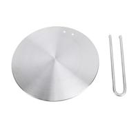 Plaque de diffusion de chaleur en acier inoxydable, adaptateur à induction de qualité supérieure avec poignée amovible pour cuisinière à gaz, table de cuisson en verre, (vingt-quatre#)