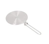 Plaque de diffusion de chaleur en acier inoxydable, plaque de cuisson à induction avec poignée, répartition uniforme de la chaleur pour tables de cuisson électriques à gaz, outil (vingt-quatre#)