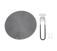 Plaque de diffusion de chaleur en alliage d'aluminium pour cuisinière à gaz Plaque de conduction thermique pliante de 6 mm d'épaisseur avec anneau annuel motif antidérapant pour (28 cm)