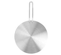 Plaque de Diffusion de Plaque à Induction avec Poignée, Plaque D'adaptation de Plaque à Induction, Plaque de Diffusion de Chaleur en Acier Inoxydable pour Cuisinière à Gaz (24cm)