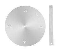 Plaque de Diffusion Thermique Cuisine, Set 1 Pièce, Acier Inoxydable | Adaptateur pour Plaque à Induction Feu, Poignée Pratique, Rangement Facile, Nettoyage Simple, Argenté