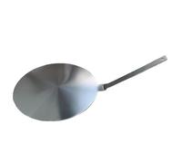 Plaque de Dissipation Thermique 20 cm pour Cuisinière à Induction, Adaptateur en Acier Inoxydable avec Poignée Isolée Amovible
