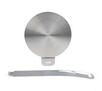 Plaque de dissipation thermique en acier inoxydable pour plaques à induction 13/20/24/28 cm Répartiteur de chaleur Adaptateur Accessoires de cuisine (13 cm)