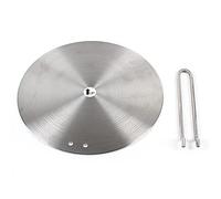 Plaque de distribution de chaleur de 9,45 pouces, plaque d'adaptation à induction, accessoire de cuisinière, en acier inoxydable pour gaz électrique, plaque de cuisson en verre, plaque à induction