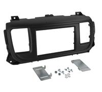 Plaque de façade 2-DIN compatible avec Citroën/Opel/Peugeot/Toyota noire