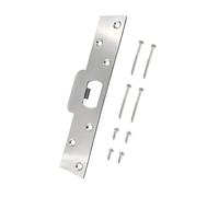 Plaque de fermeture de porte avec espacement des trous de vis réglable | Espacement des trous de vis réglable, remplacement pour dispositif de sécurité de serrure de porte standard