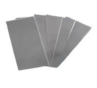 Plaque de feuille de zinc pur 1 pièce, feuille métallique de qualité industrielle for l'usinage de pièces (plusieurs tailles et épaisseurs disponibles)(100mmx150mmx0.2mm)