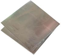 Plaque de feuille de zinc pur - Feuille de zinc de 0,3 mm d'épaisseur for la construction - 2 pièces, 150 mm x 100 mm / 250 mm x 100 mm(25cmx10cm)
