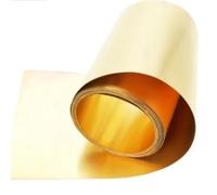 Plaque de feuille métallique en laiton, plaque de feuille mince de 1000 mm, bande de laiton haute dureté de 0,1 mm 0,2 mm 0,3 mm 0,5 mm 1 pièce(0.3x200x500mm)