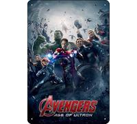 Plaque de film Avengers : L'Ère d'Ultron (2015) - 20,3 x 30,5 cm - Décoration murale vintage rétro