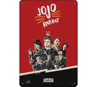 Plaque de film Jojo Rabbit (2019) en métal - 20,3 x 30,5 cm - Décoration murale rétro vintage